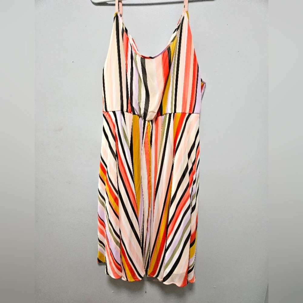 Skater stripe plus size dress.